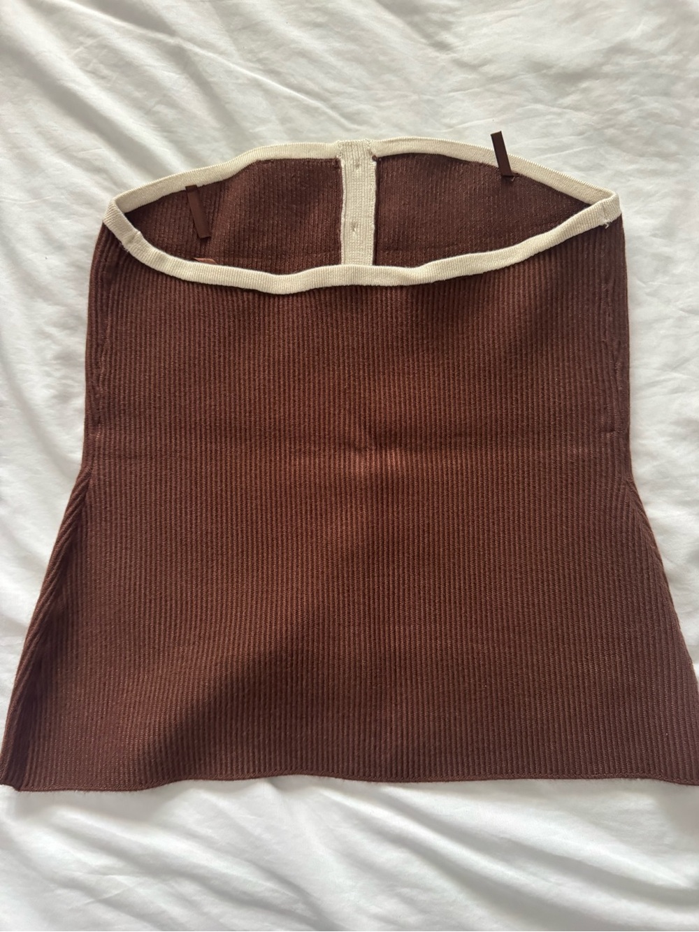 Button Front Tube Top - Picture 3 of 4